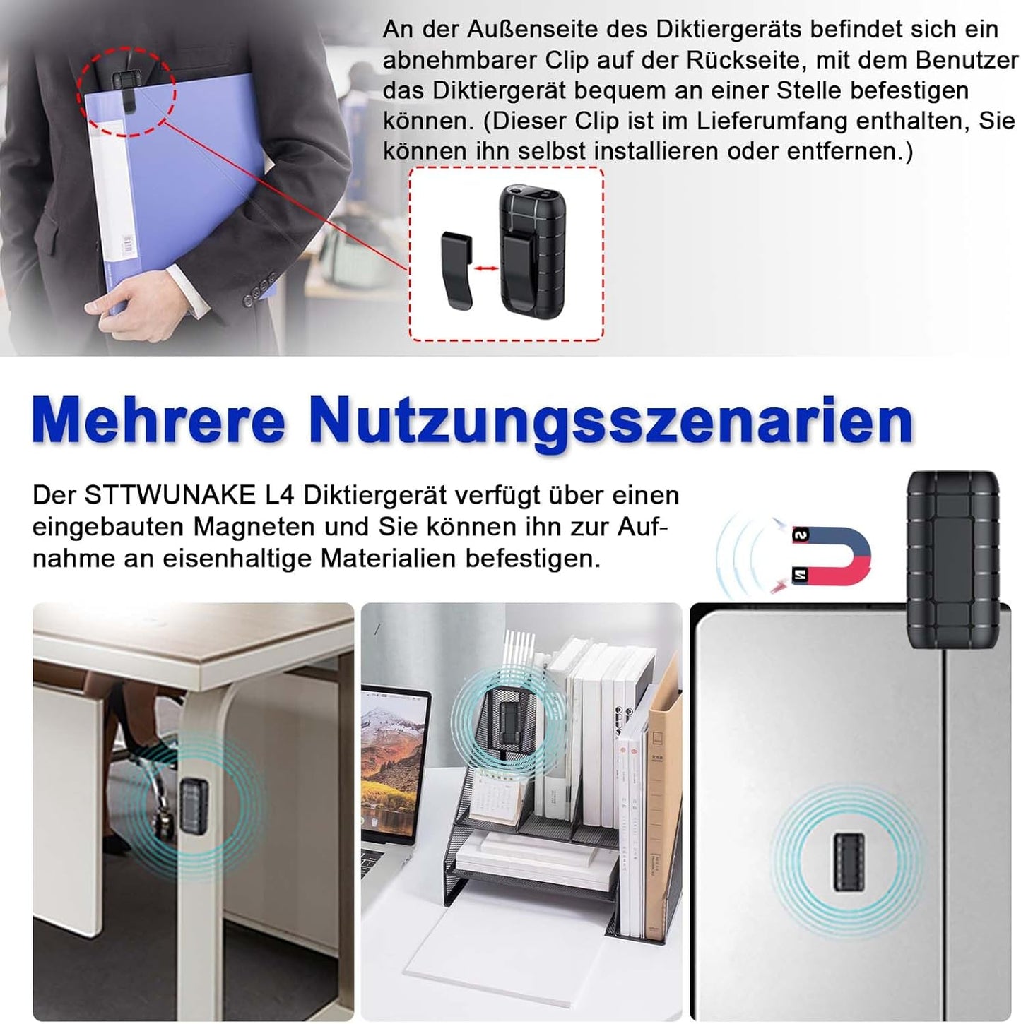 Digitaler Audiorecorder mit Sprachaktivierung