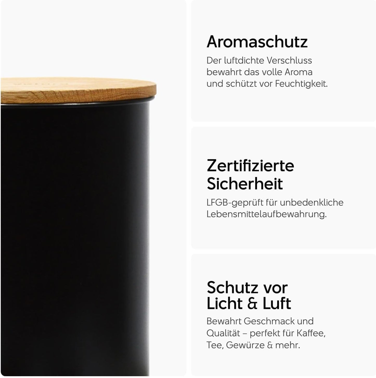 Luftdichte Kaffeedose aus Edelstahl 3000 ml