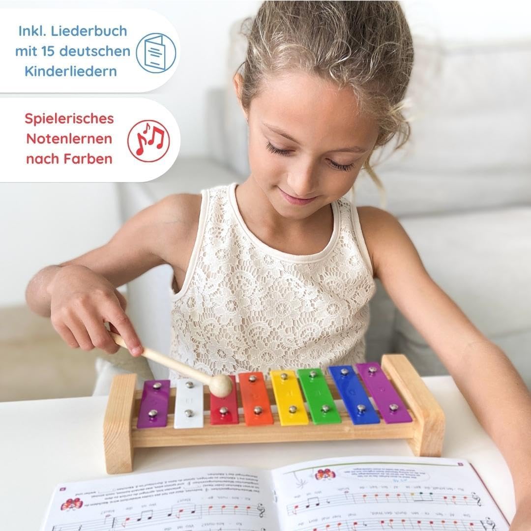 Glockenspiel mit Notenheft