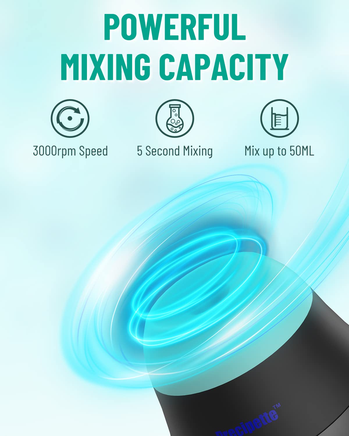 Mini Vortex Mixer Schüttler 3000 U/min für Farben und Kleber, Grün