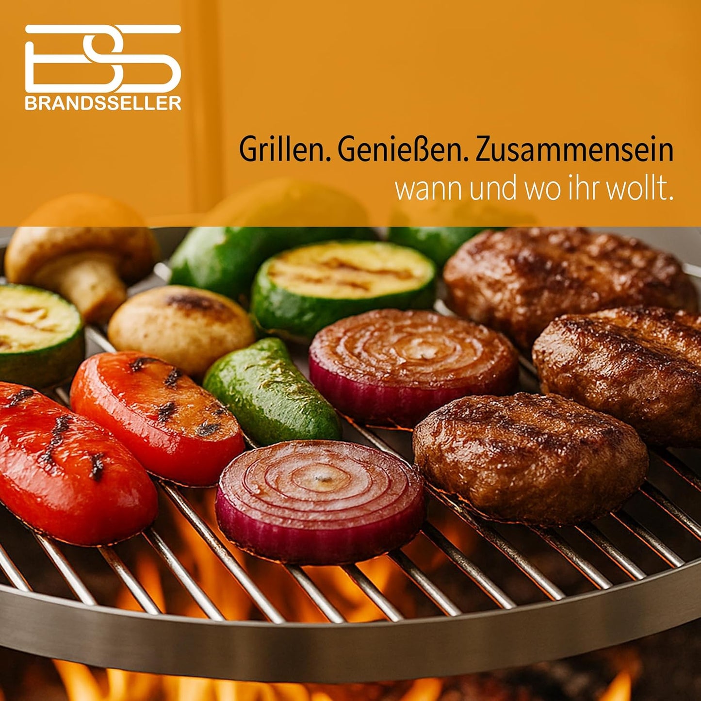 Edelstahl Schwenkgrillrost, Rund: Ø 80 cm