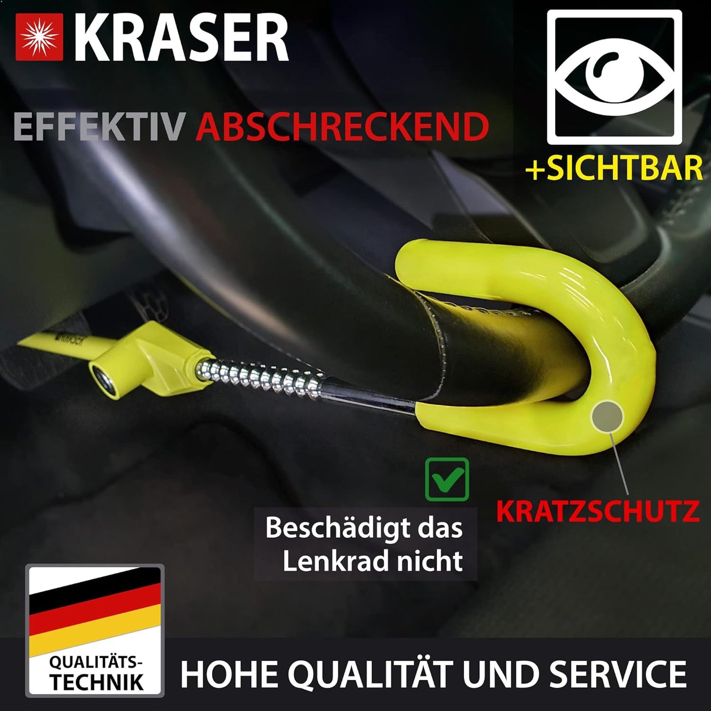 KR835 Lenkradschloss mit Pedalsperre