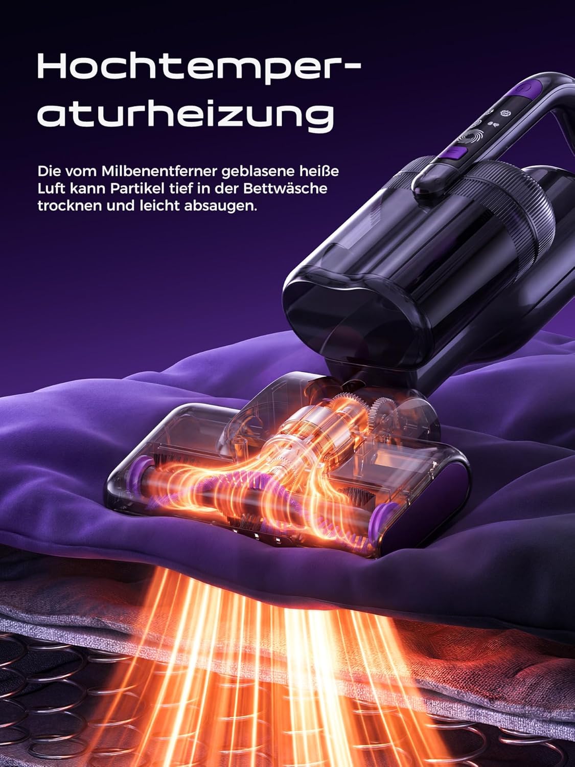 Milbensauger mit UV-Licht & HEPA-Filter