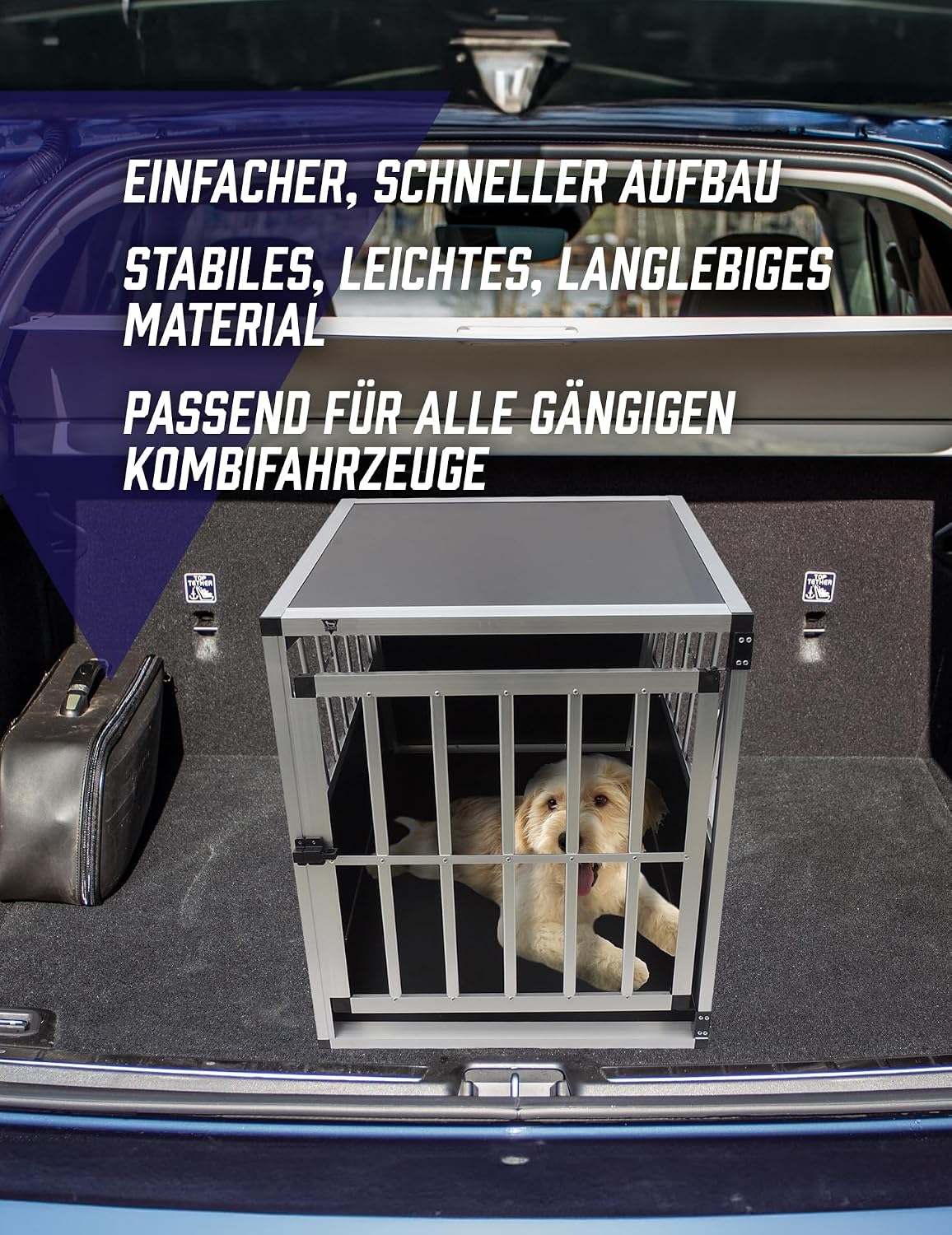 Hunde-Transportkäfig, 91 x 69 x 65 cm