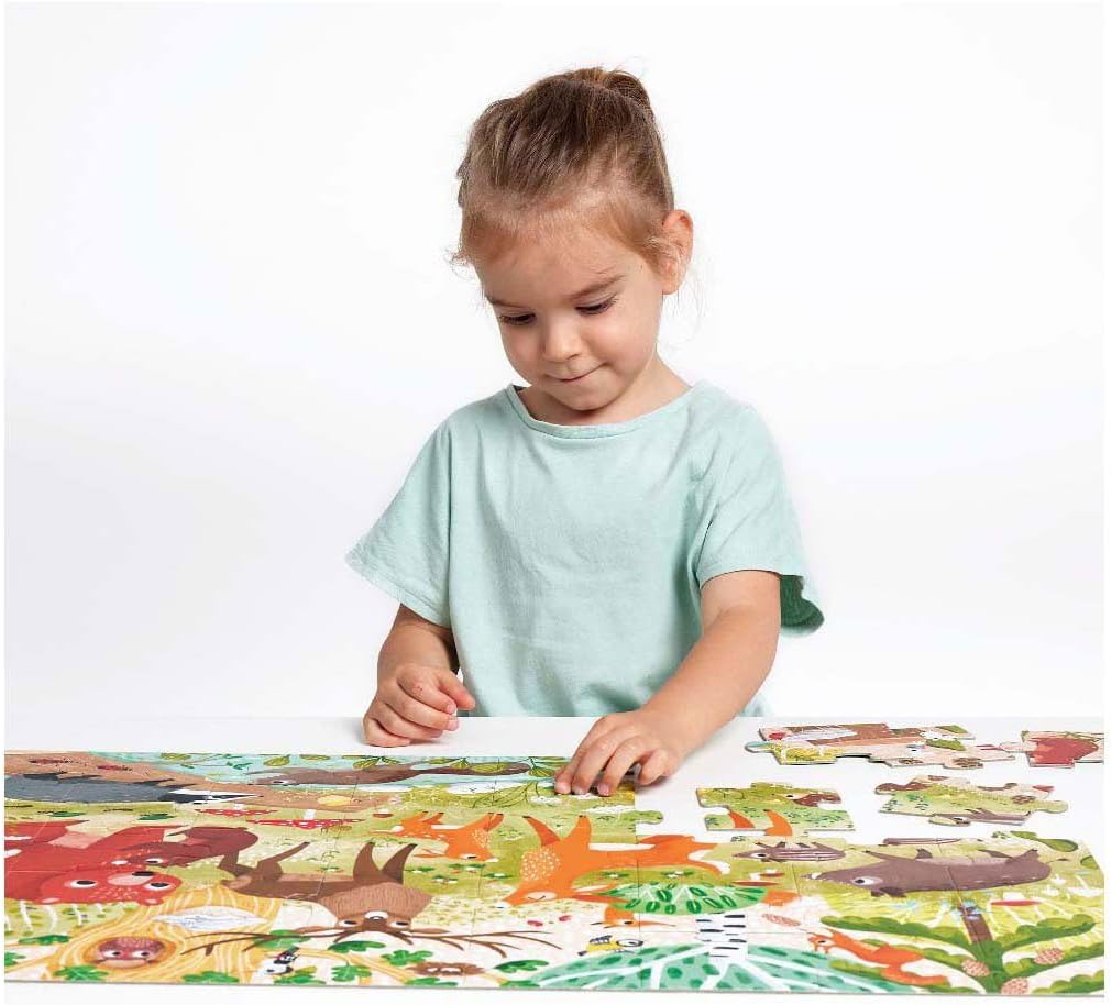 Wildes Jumbo -Puzzle Waldtiere – 40-tlg.