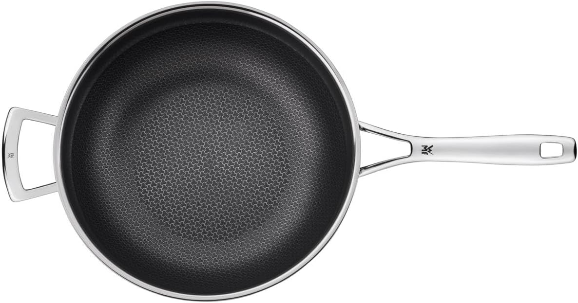 Wokpfanne Edelstahlpfanne 28cm Wabenboden Profi Resist Induktion beschichtet, vollbeschichtet