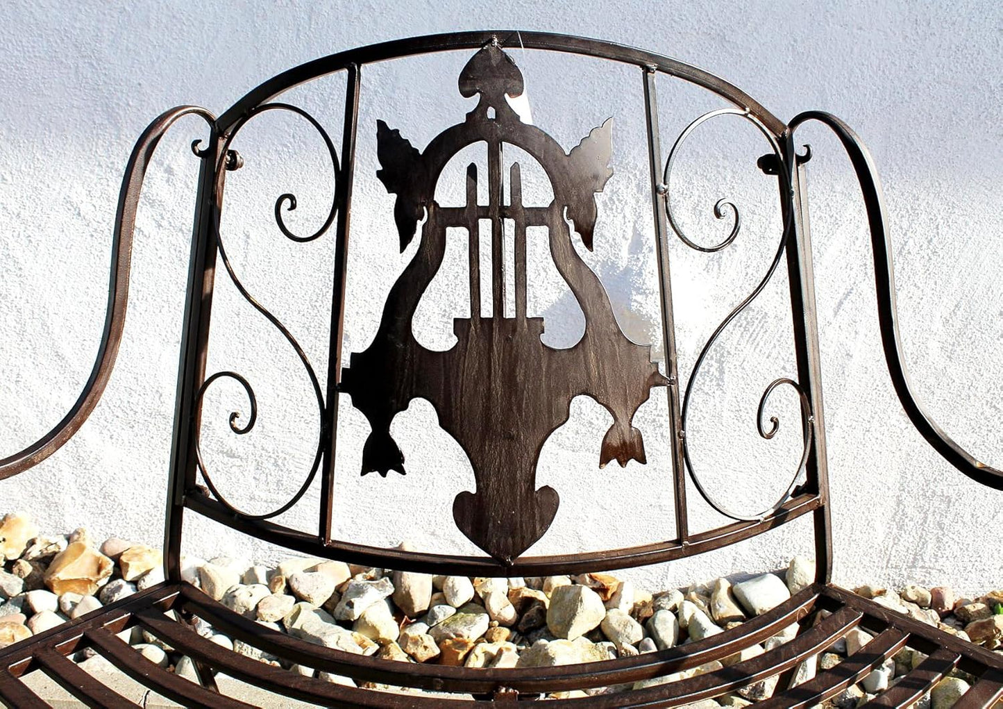 Halbrunde Gartenbank für 2 Personen