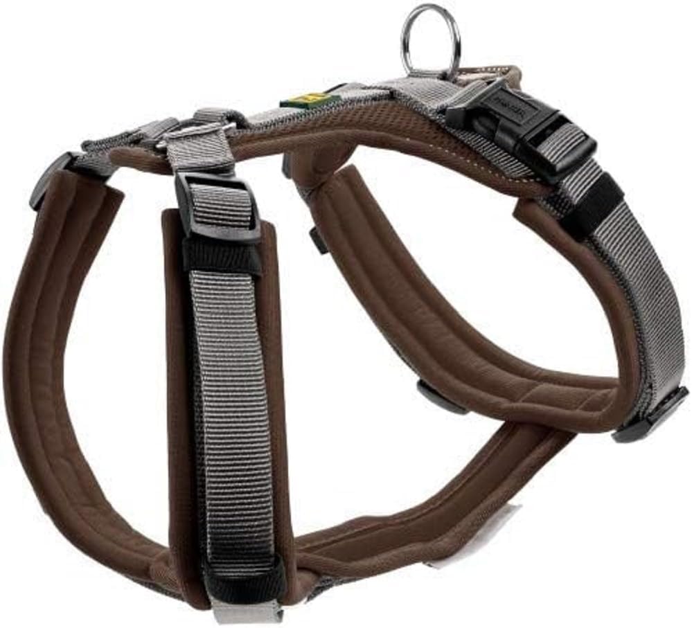 Maldon Brustgeschirr, Braun/Grau xs