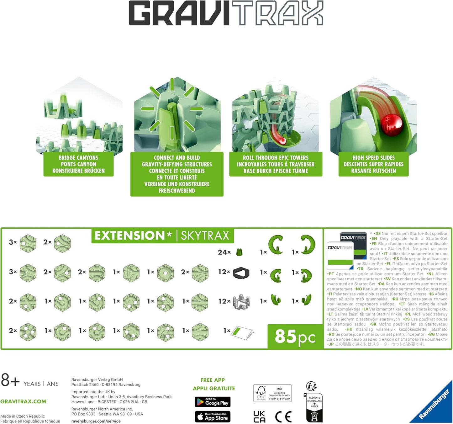 GraviTrax Erweiterung Skytrax für Kugelbahnen