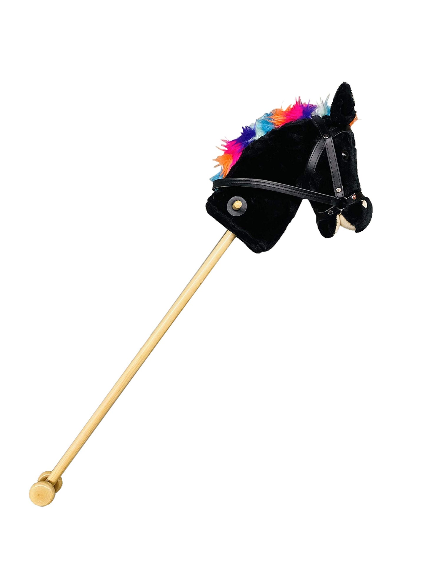Steckenpferd mit Pferdegalopp und Gewieher