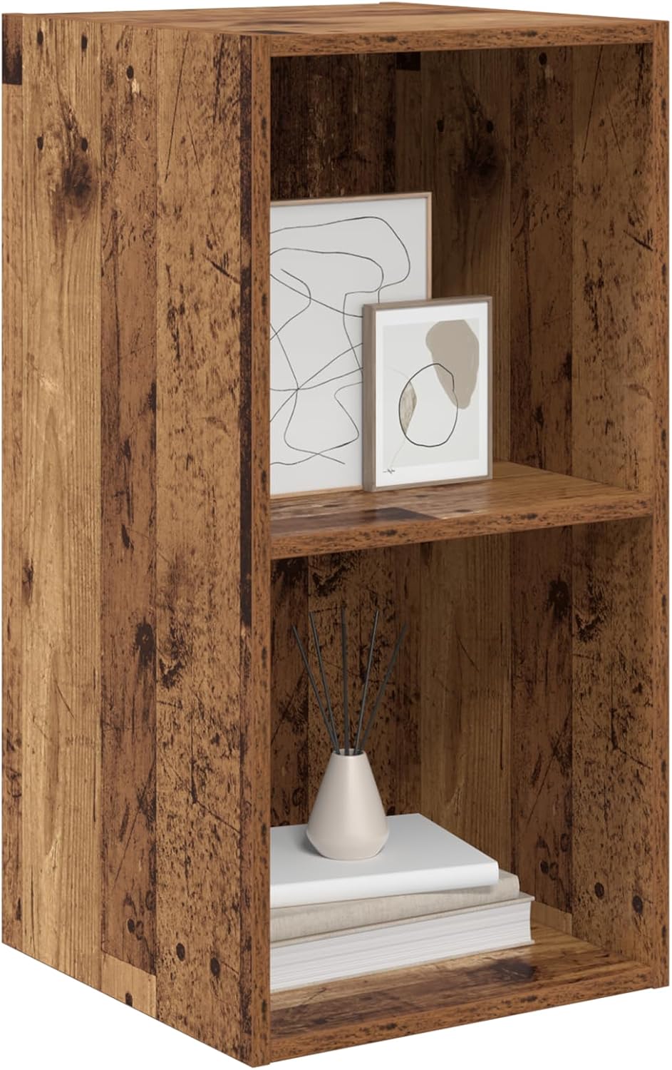 Wandmontierter TV-Schrank, 72 cm Altholz
