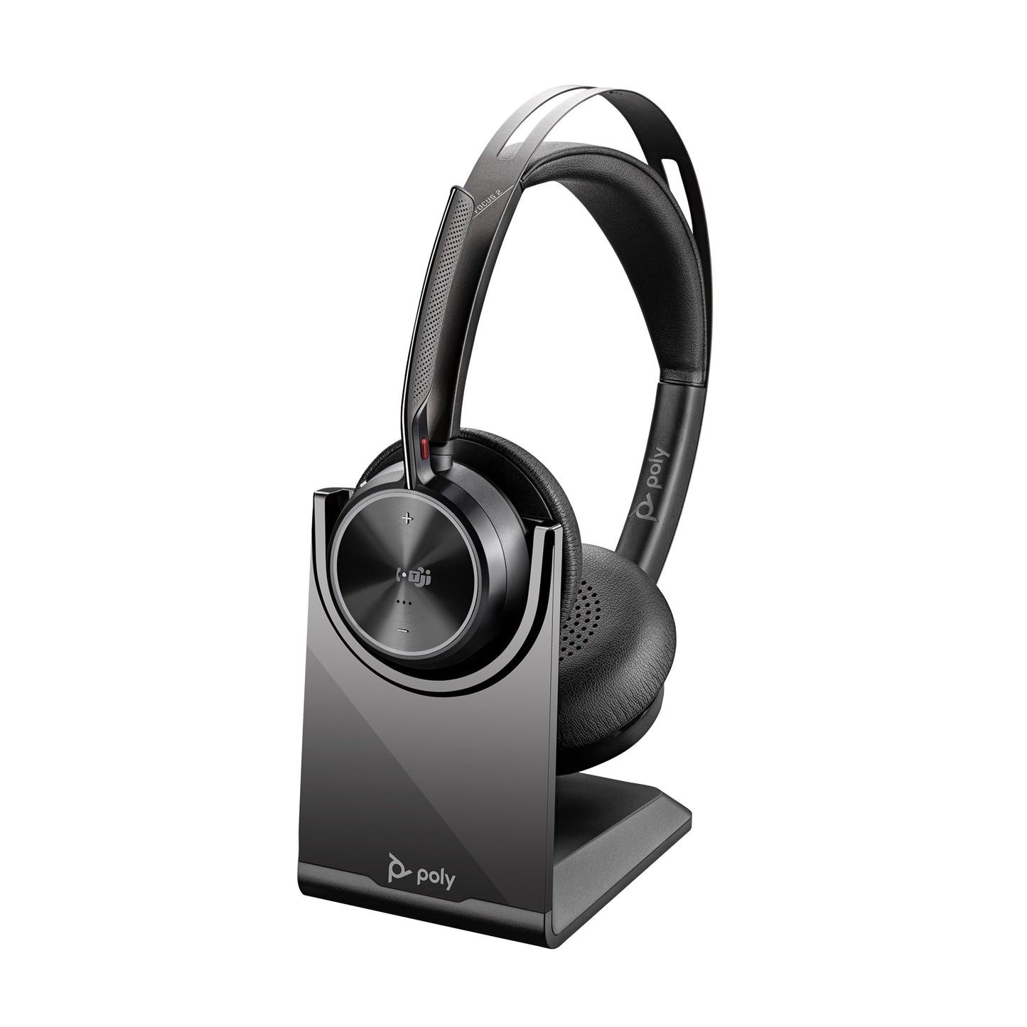 Voyager Focus 2 USB-C Headset, 2024 Version (USB-C) Teams zertifiziert mit Ladestation
