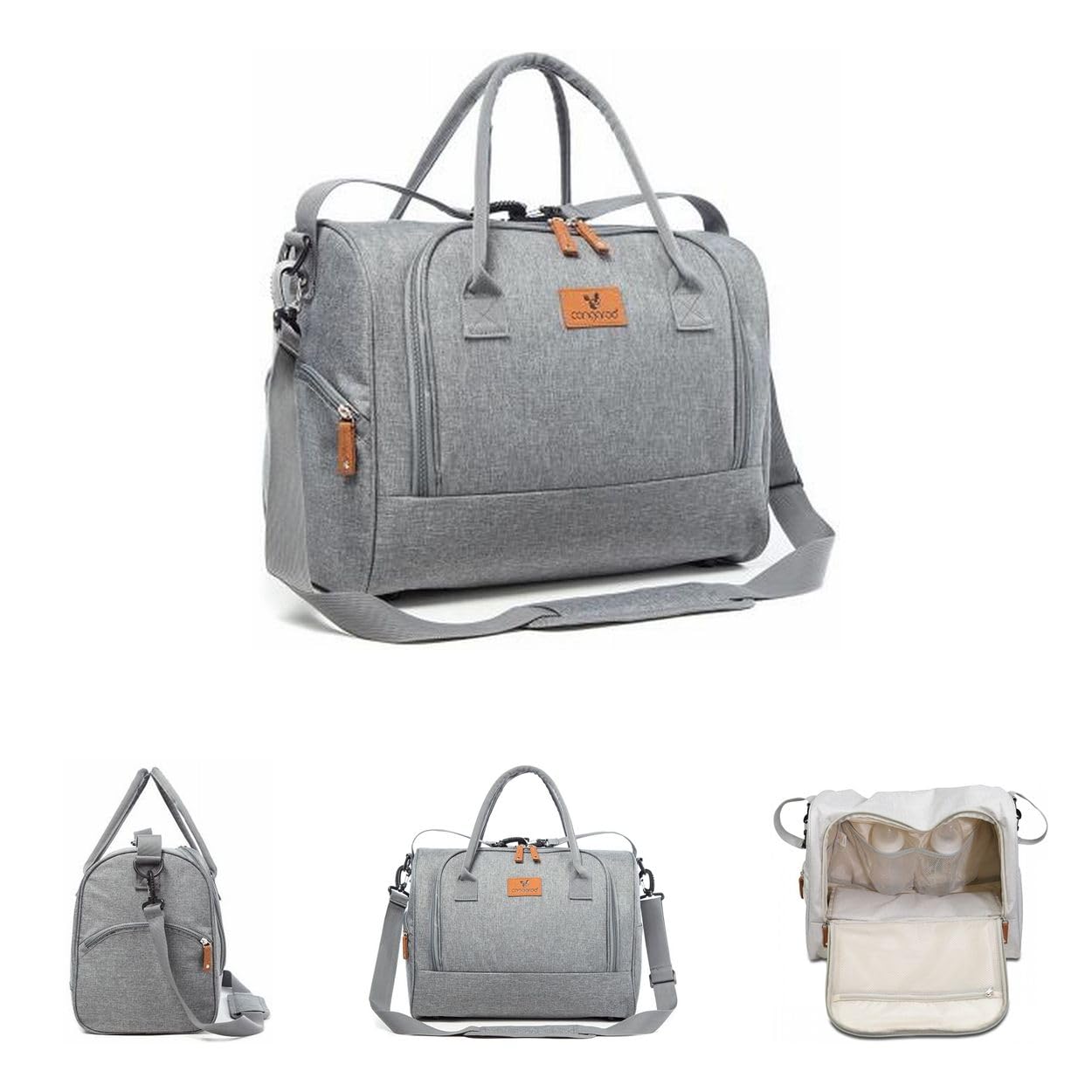 Wickeltasche Jossie, Grau