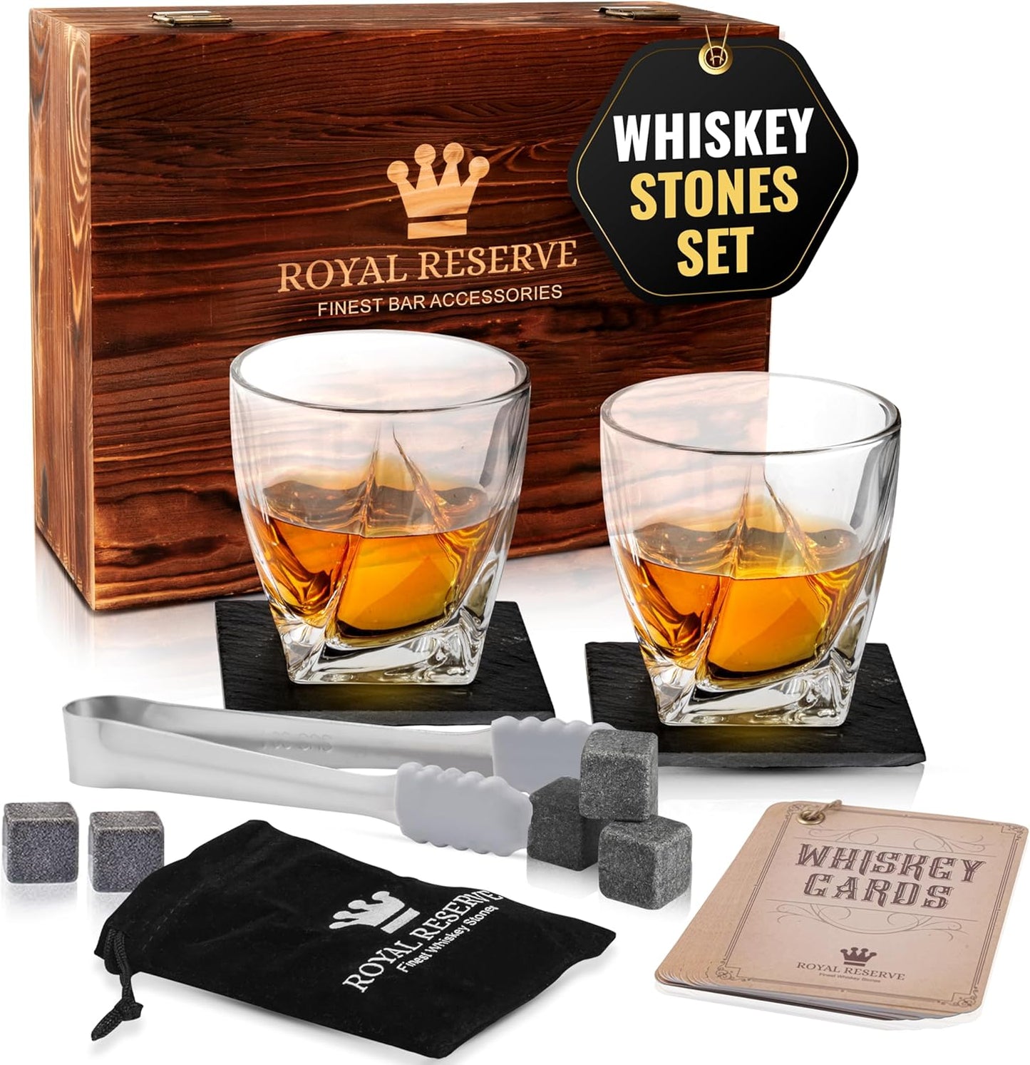 Whiskey Gläser, Verdrehte Gläser-Set