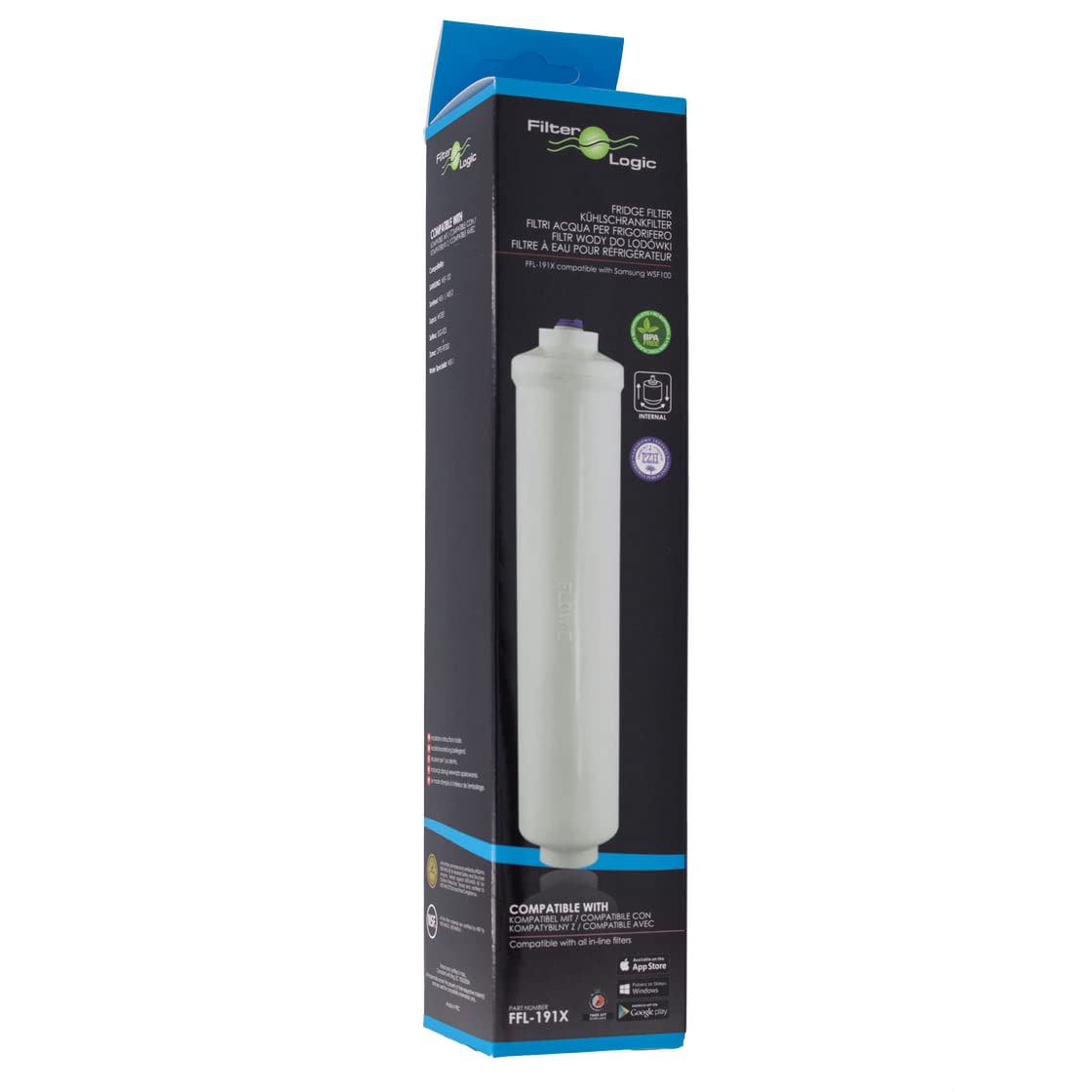 Externe Wasserfilter Ersatz-Set für Kühlschränke (2 Stück)