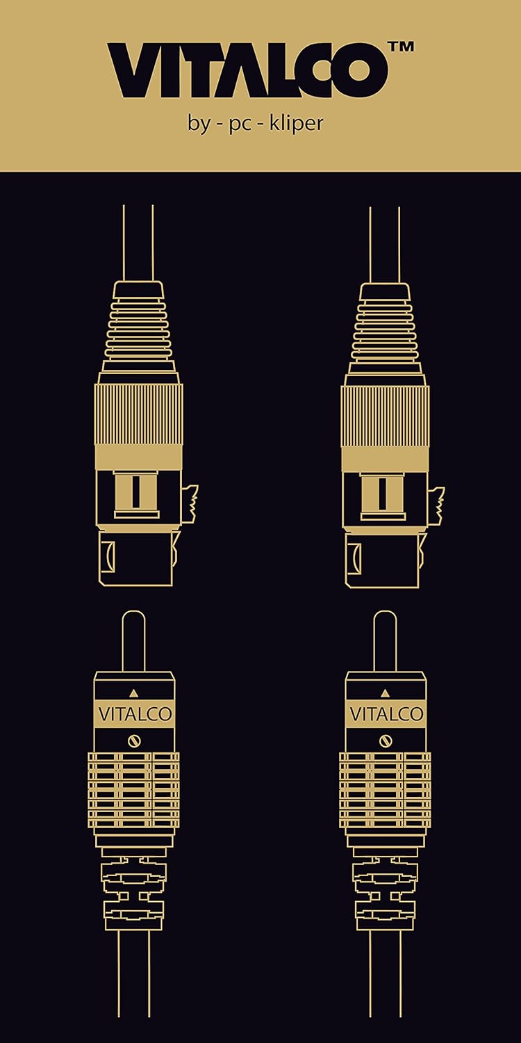 XLR auf Cinch Adapterkabel, 2XLR-2RCA, 2-XLR-M/2RCA 1.5m