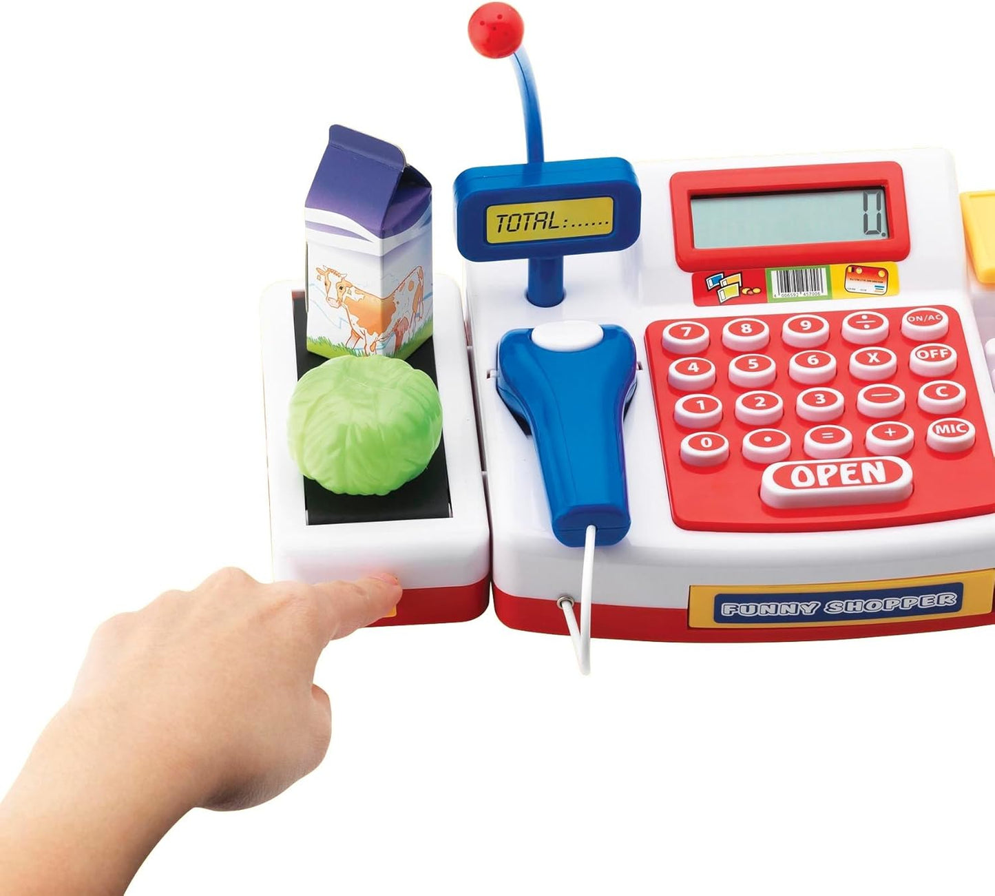 Supermarktkasse mit Scanner, Supermarktkasse