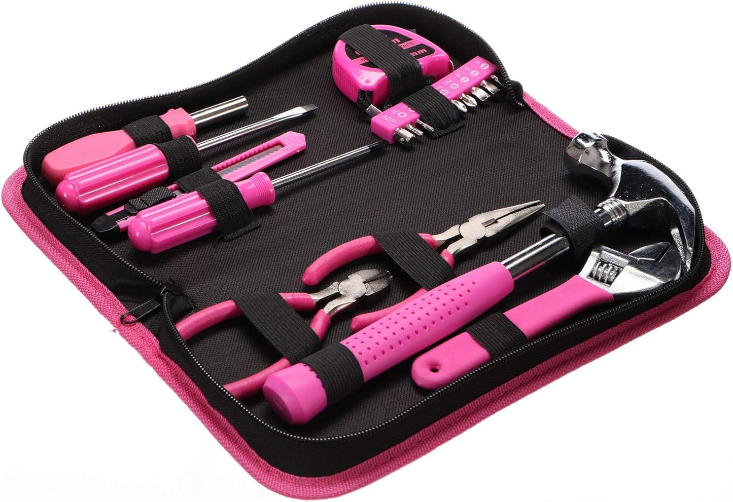 20-teiliges Werkzeugset für Haushalt & Garage, Pink 20