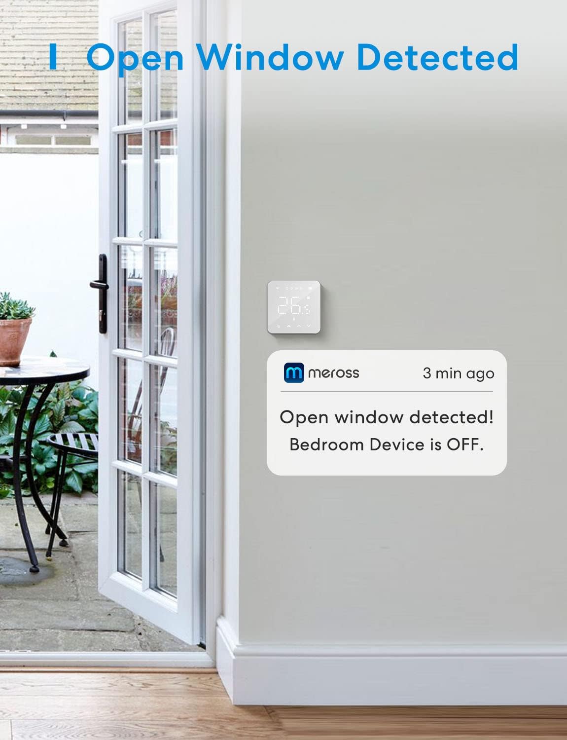 Smart Wi-Fi Thermostat MTS200HK, 16A Elektrische Fussbodenheizung Single