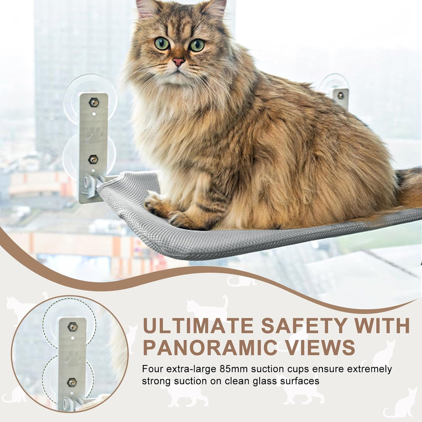 Fenster-Hängematte für Katzen