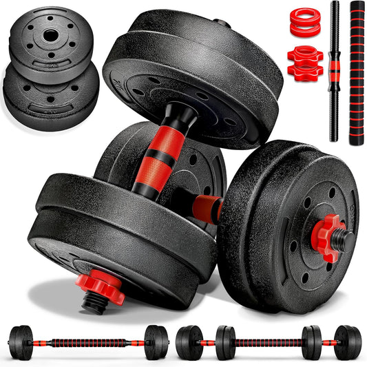 2-in-1 Hantelset verstellbar, 15 kg