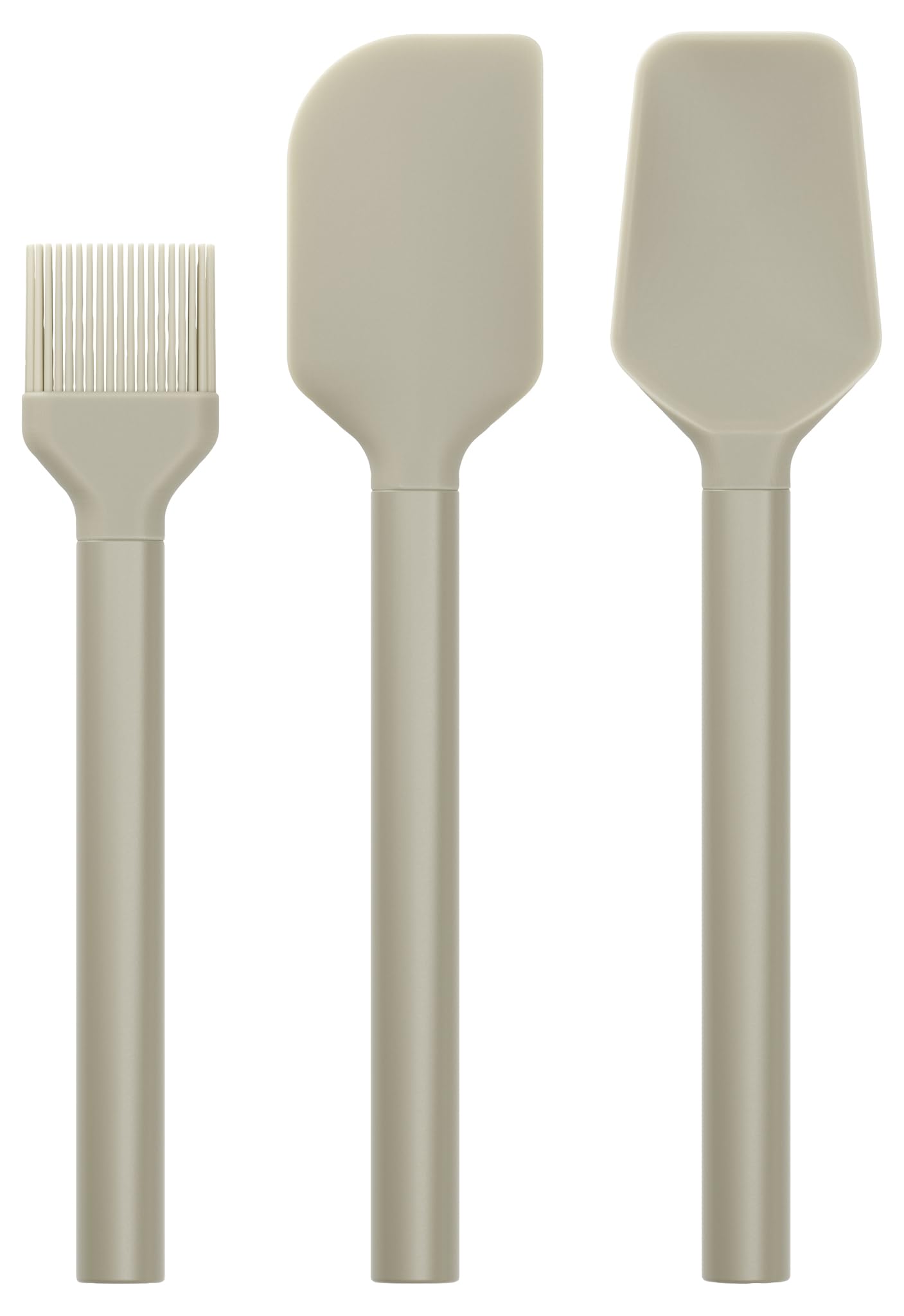 Emma 3-teiliges Backset Silikon-Utensilien-Set, Humus 28,5 x 19,5 x 3,5