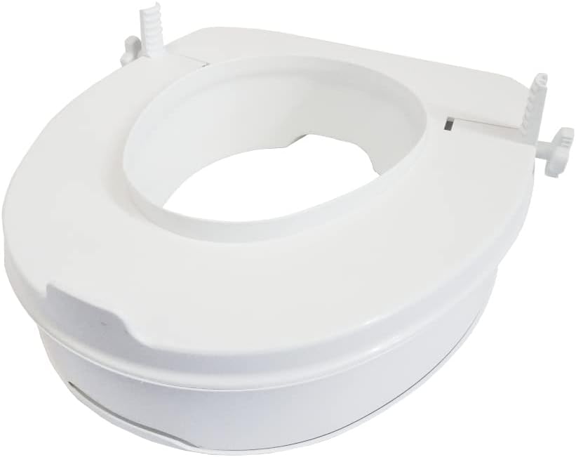 Toilettensitzerhöhung Smart (bis 225 kg), 10 cm mit Deckel
