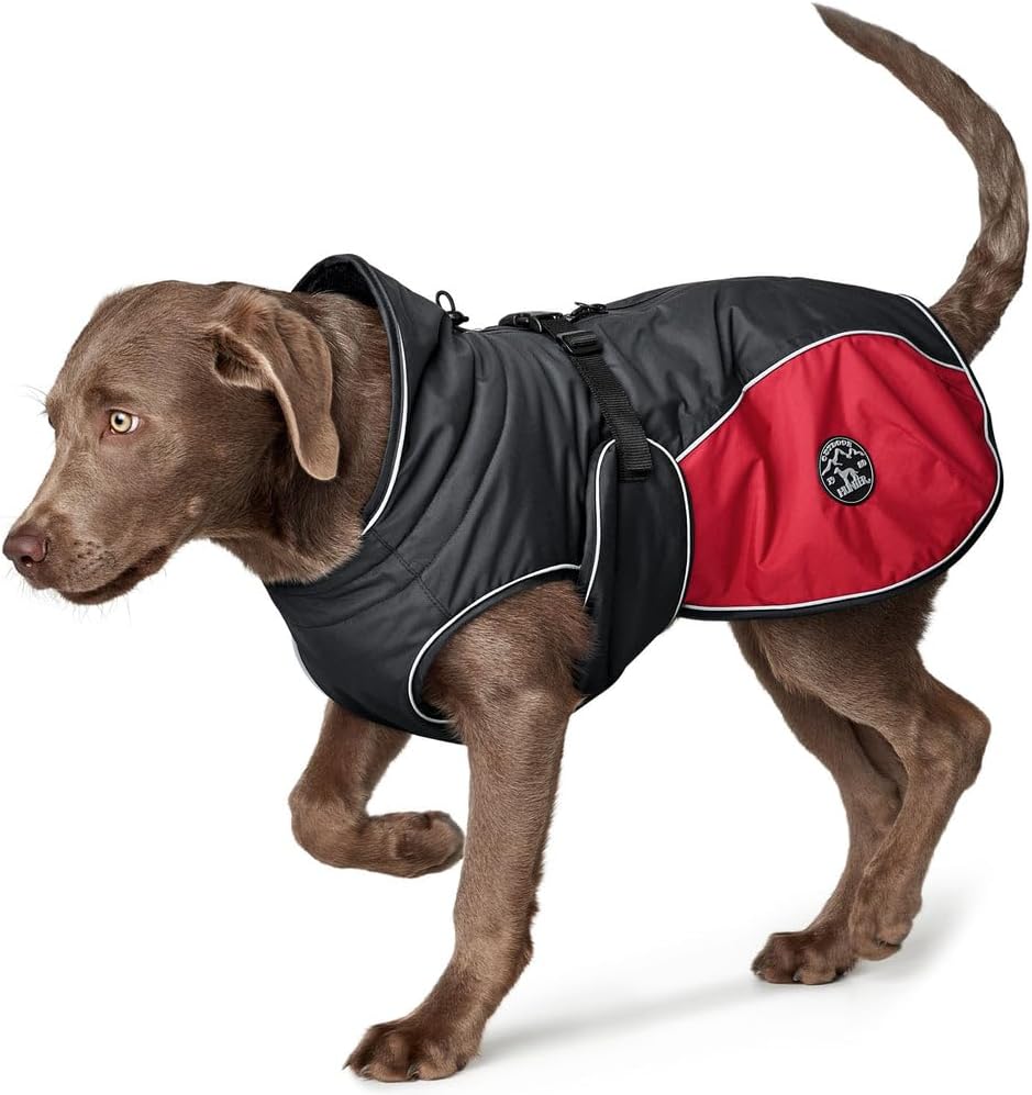 Hundemantel Uppsala Cozy, wasser- und windabweisend, 45 anthrazit/rot