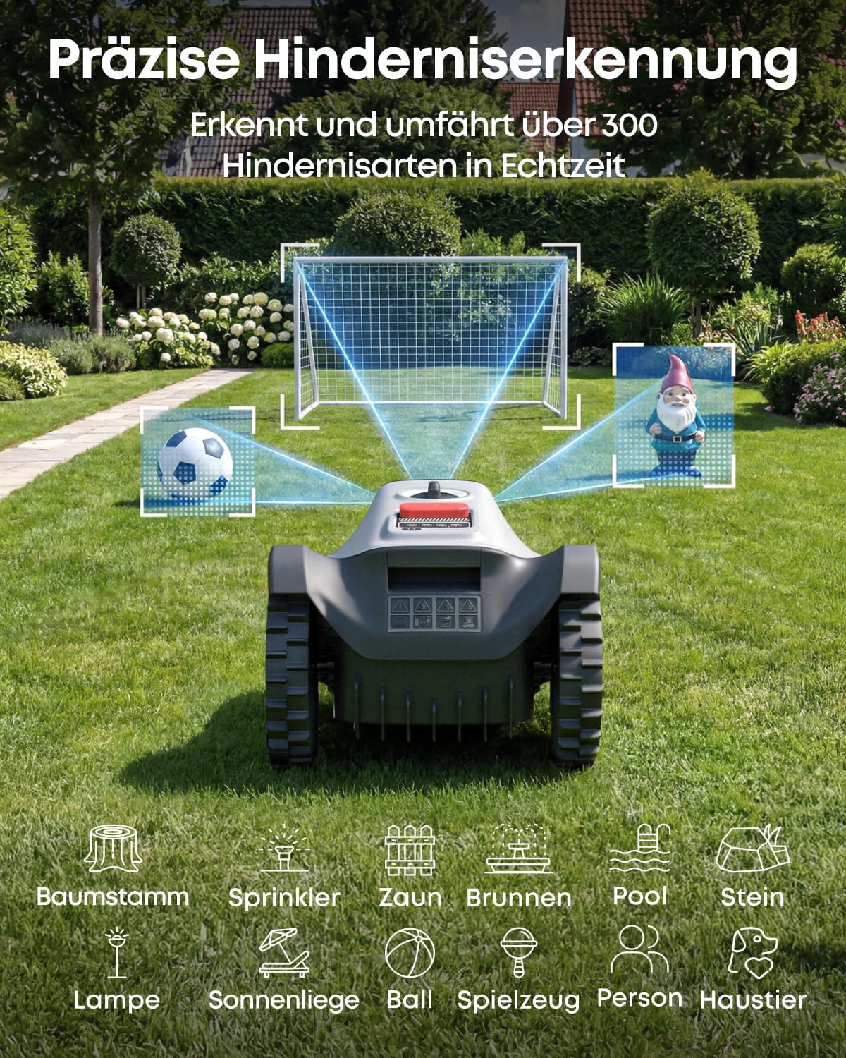 Mähroboter C15 ohne Begrenzungskabel, eufy c15 500㎡