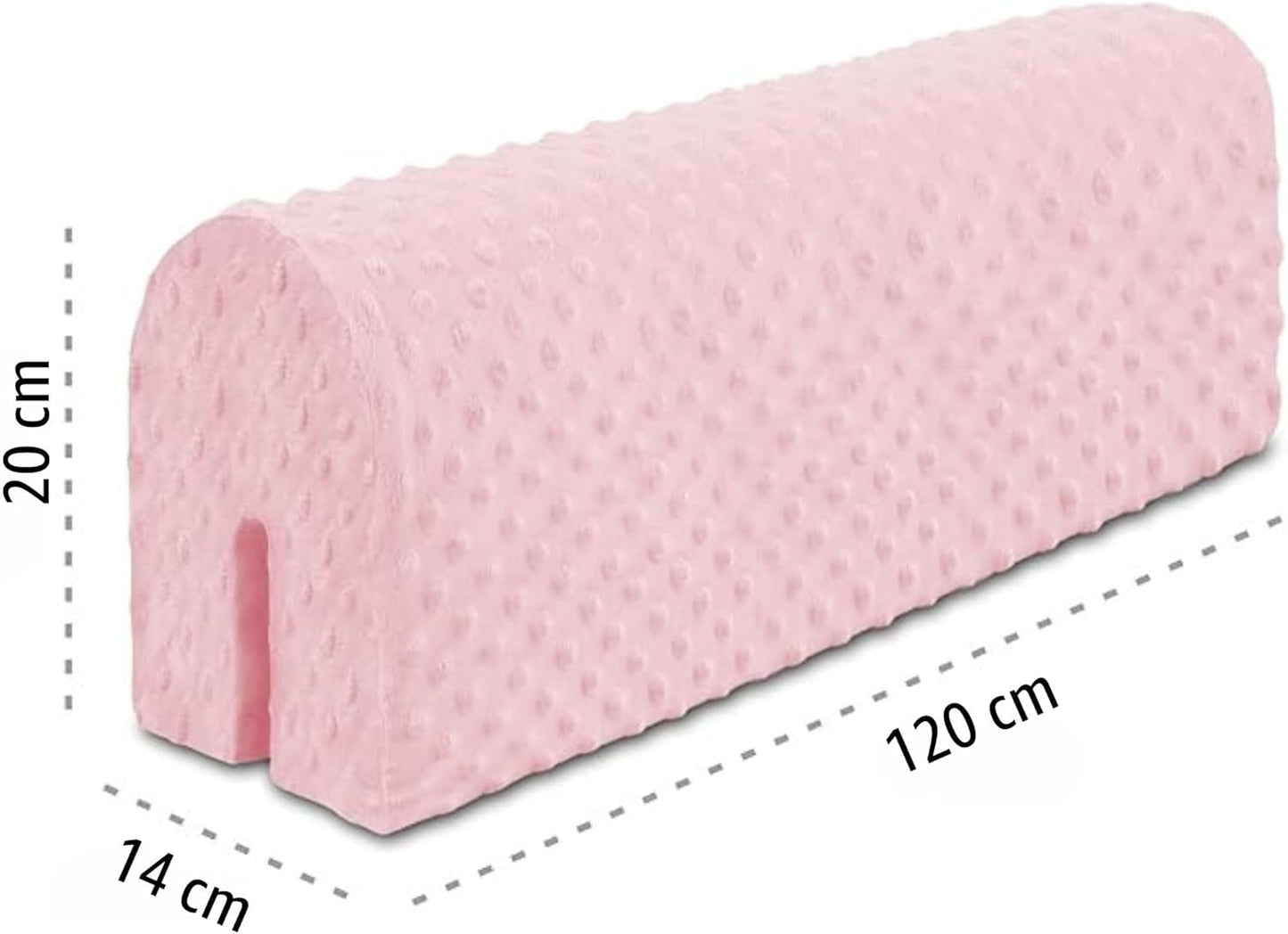 Bettkantenschutz für Kinderbetten, Rosa 120 cm