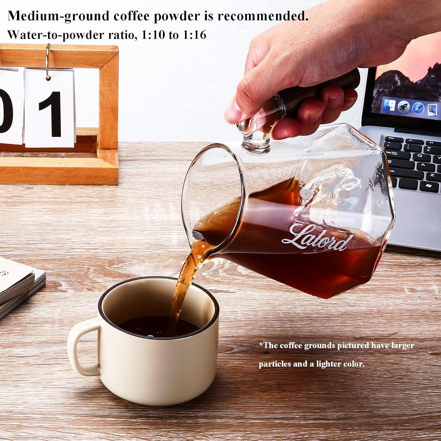 Pour Over Kaffeebereiter, B-600 ml Set
