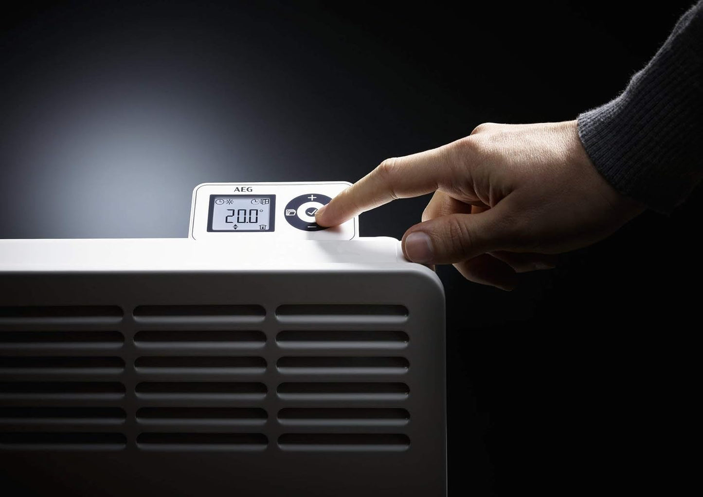 Wandkonvektor WKL 505 mit LCD-Display und Zeitschaltuhr, für ca. 6 m² Metallgehäuse ohne 120-Min.-Timer