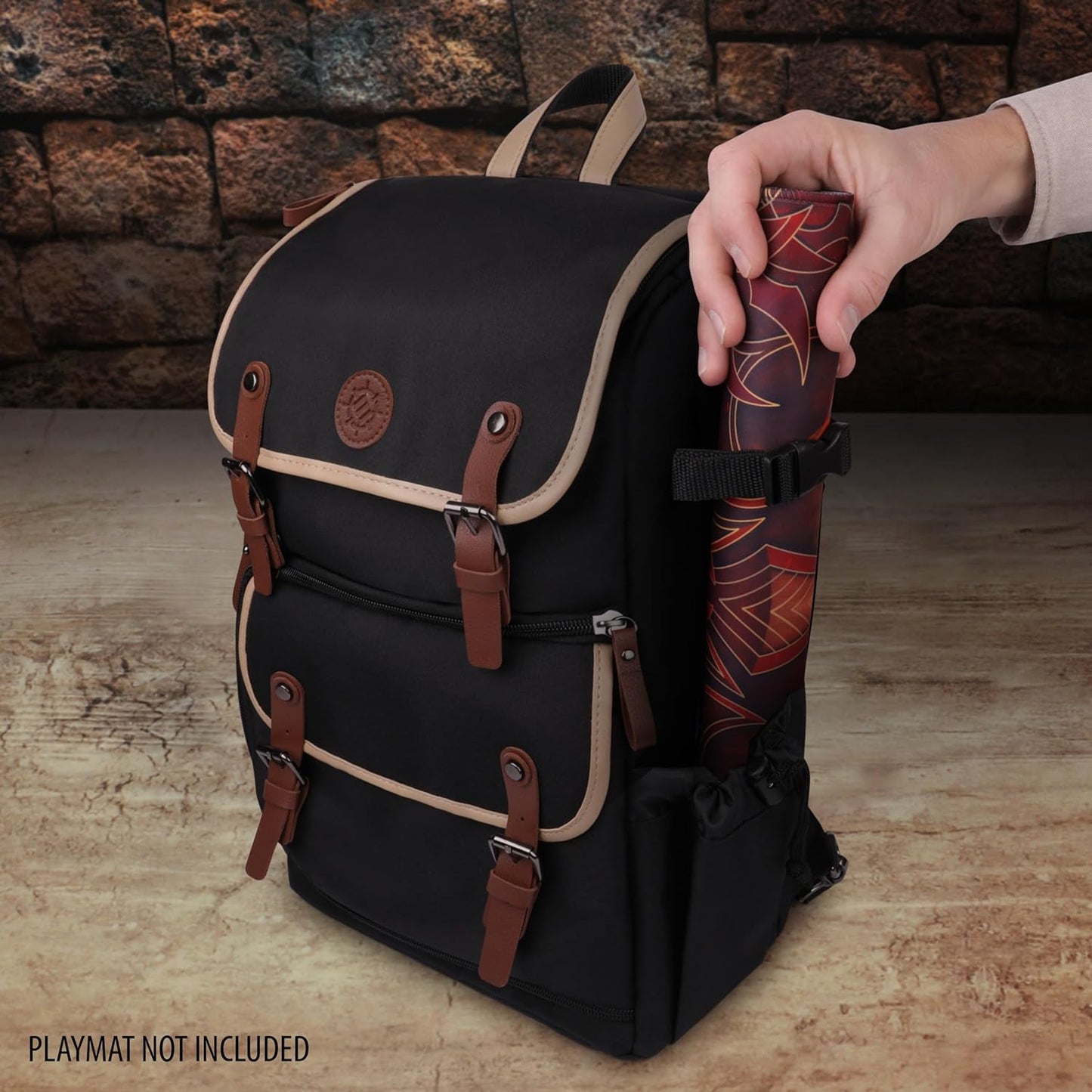 Sammelkarten-Aufbewahrungsbox-Rucksack, Einheitsgrösse Schwarz