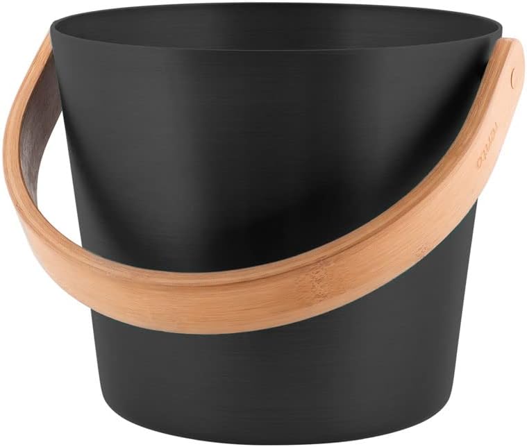 Sauna- Set, Saunakübel mit Henkel + Saunakelle