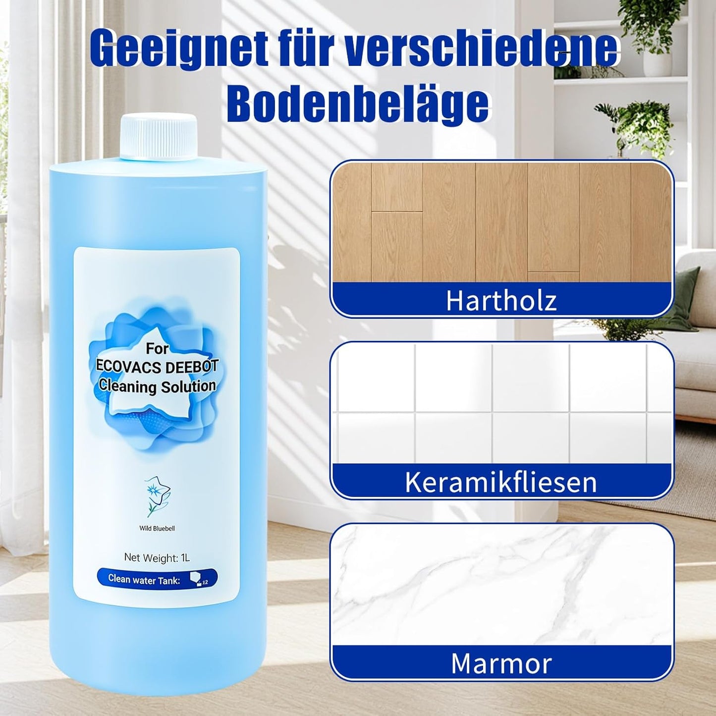 Reinigungsmittel für Ecovacs Deebot Saugroboter