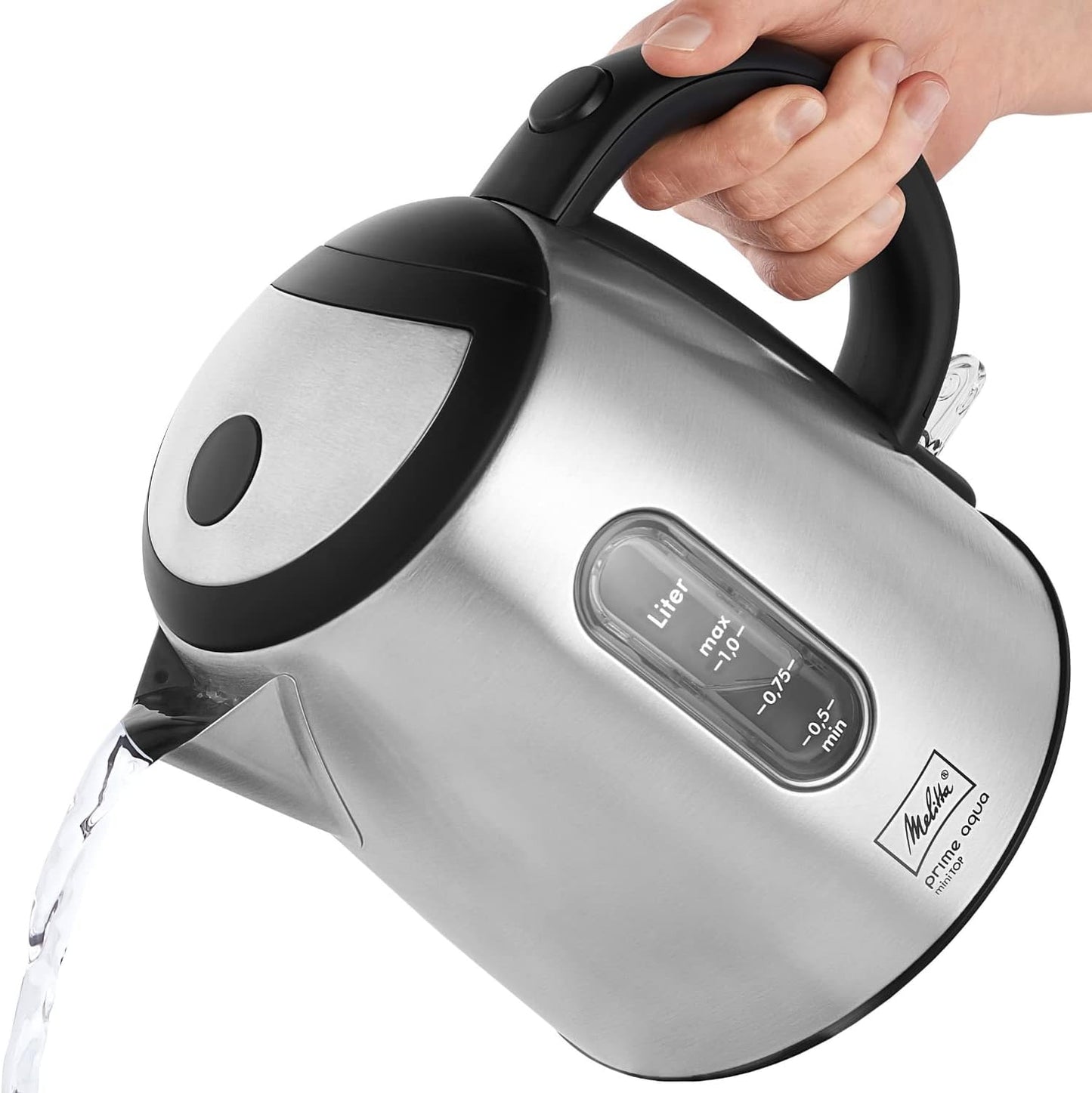Prime Aqua mini Wasserkocher, Edelstahl Top