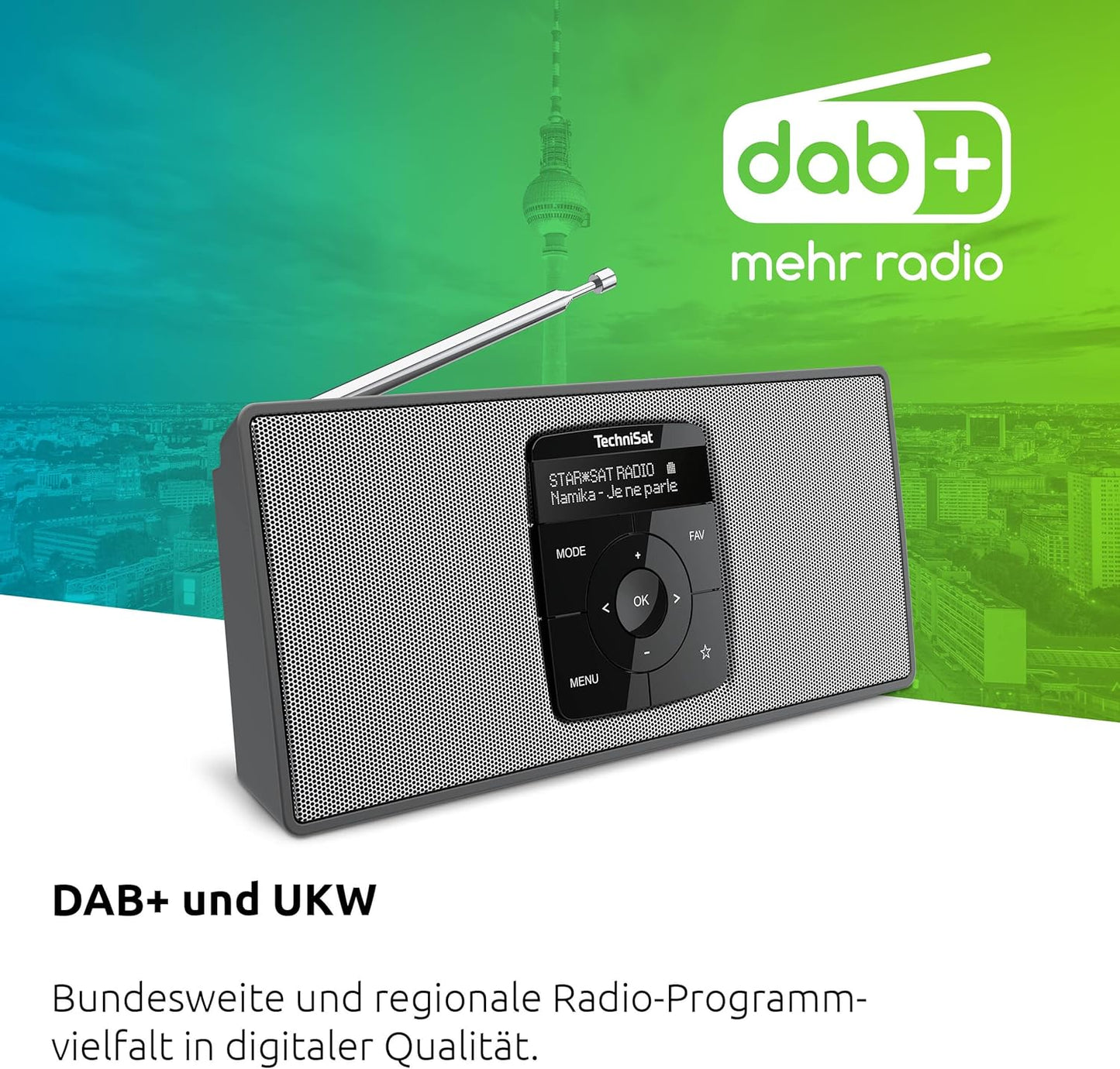 DigitRadio 2 S, schwarz/silber Stereo Single