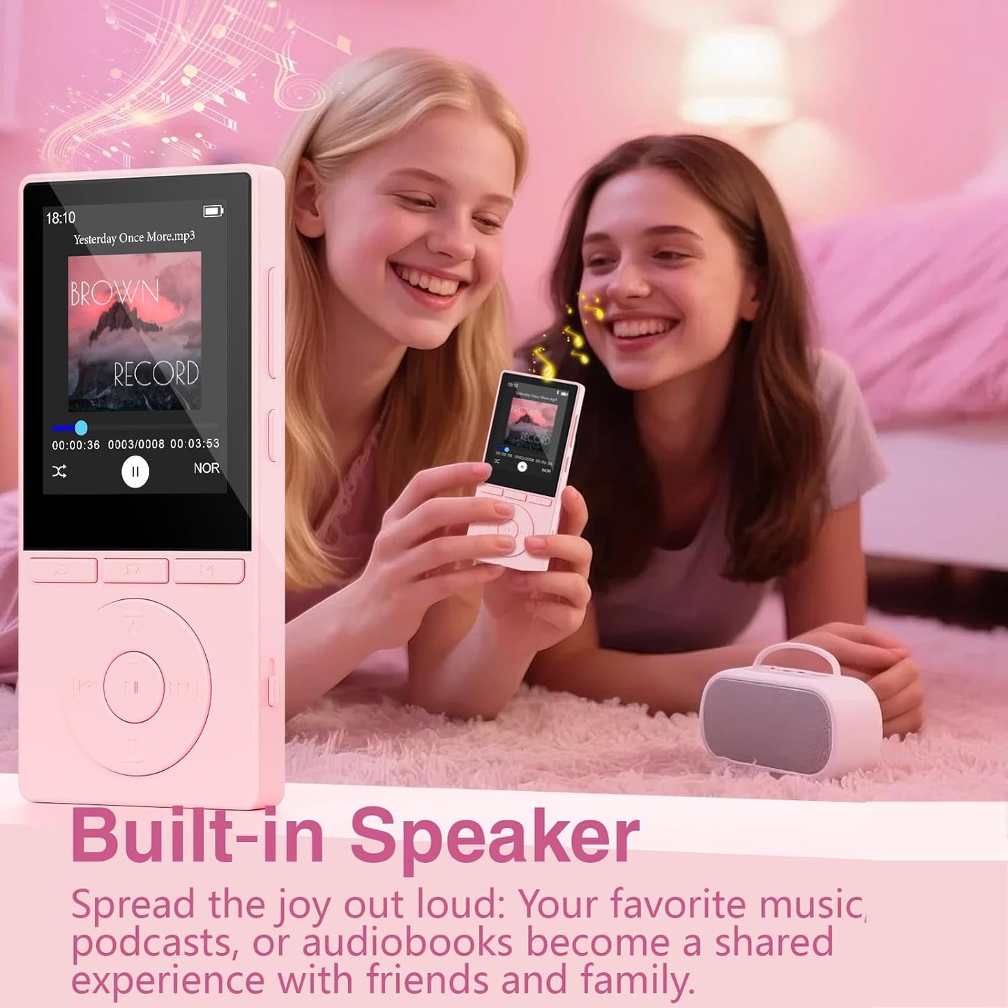 MP3-Player mit Bluetooth, Rose