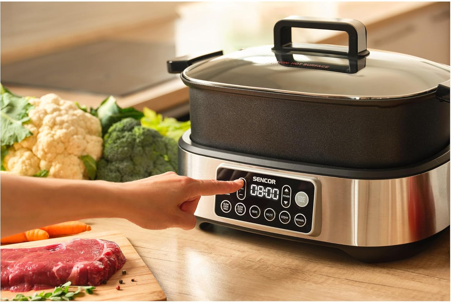 Multifunktions-Slowcooker und Grill SPR 6300BK