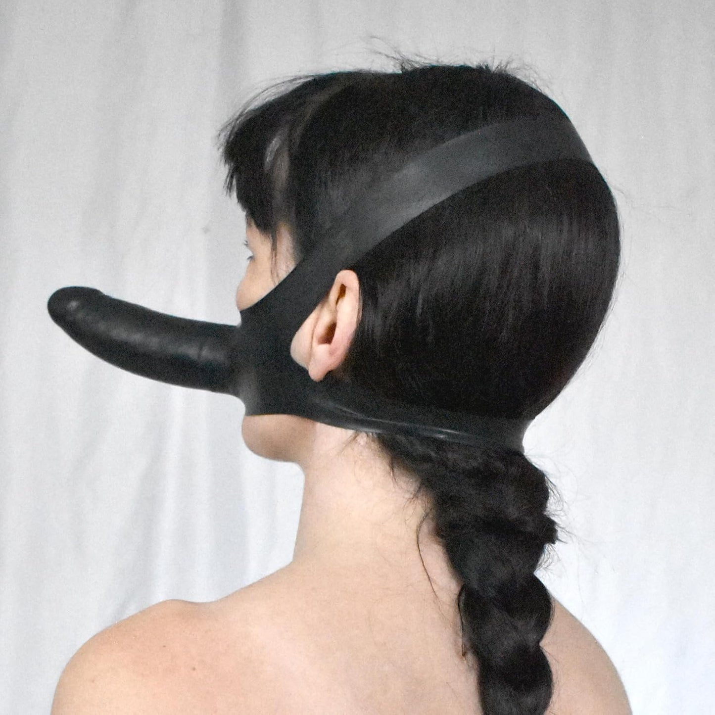 Dildo Mundknebel für BDSM und Bondage, Schwarz