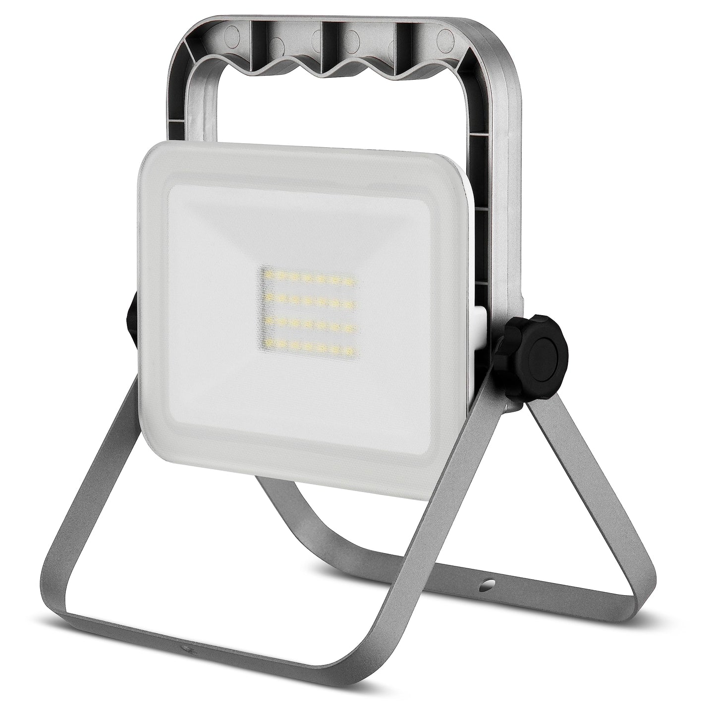 Klappbarer LED Arbeitsstrahler, Ständer 20W Silber