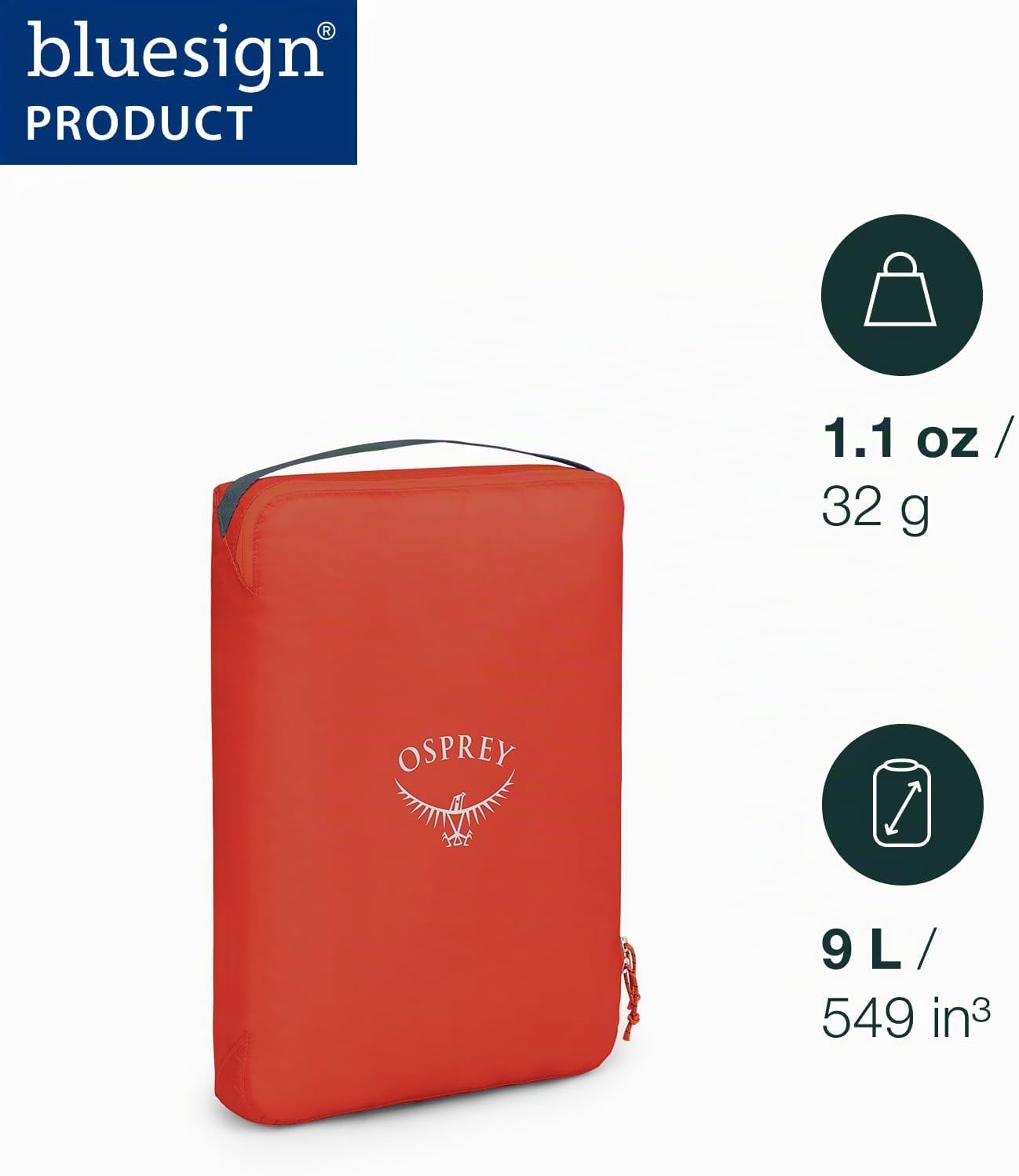 Ultralight Packwürfel, Waterfront Blue L - Fassungsvermögen 9L