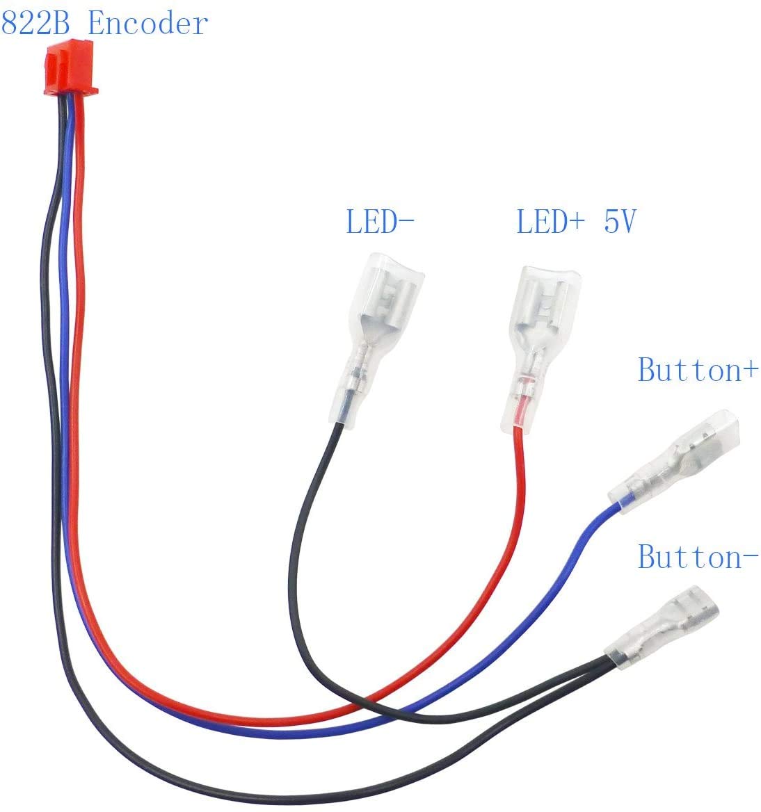 Arcade Joystick DIY-Set mit LED-Drucktasten, Blau - Grün Kit