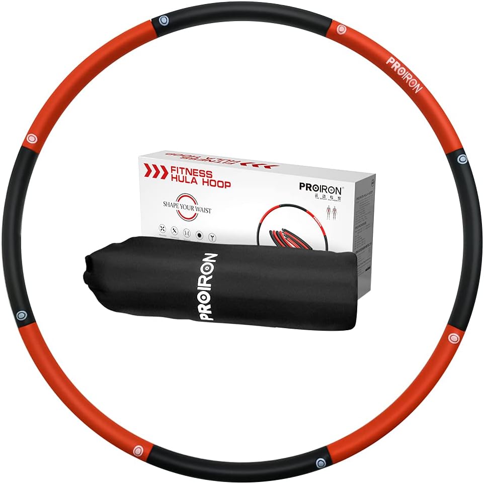 Smart Hula Hoop Reifen, Schwarz und Rot