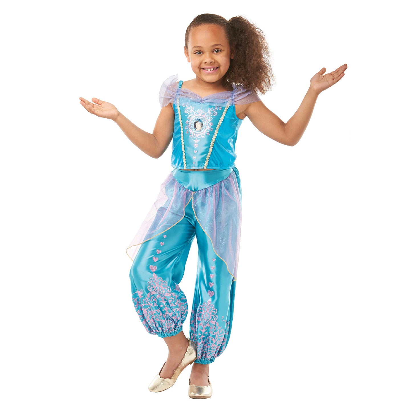 Prinzessinnenkostüm Jasmin, Edelsteinmotiv Prinzessin Jasmin M