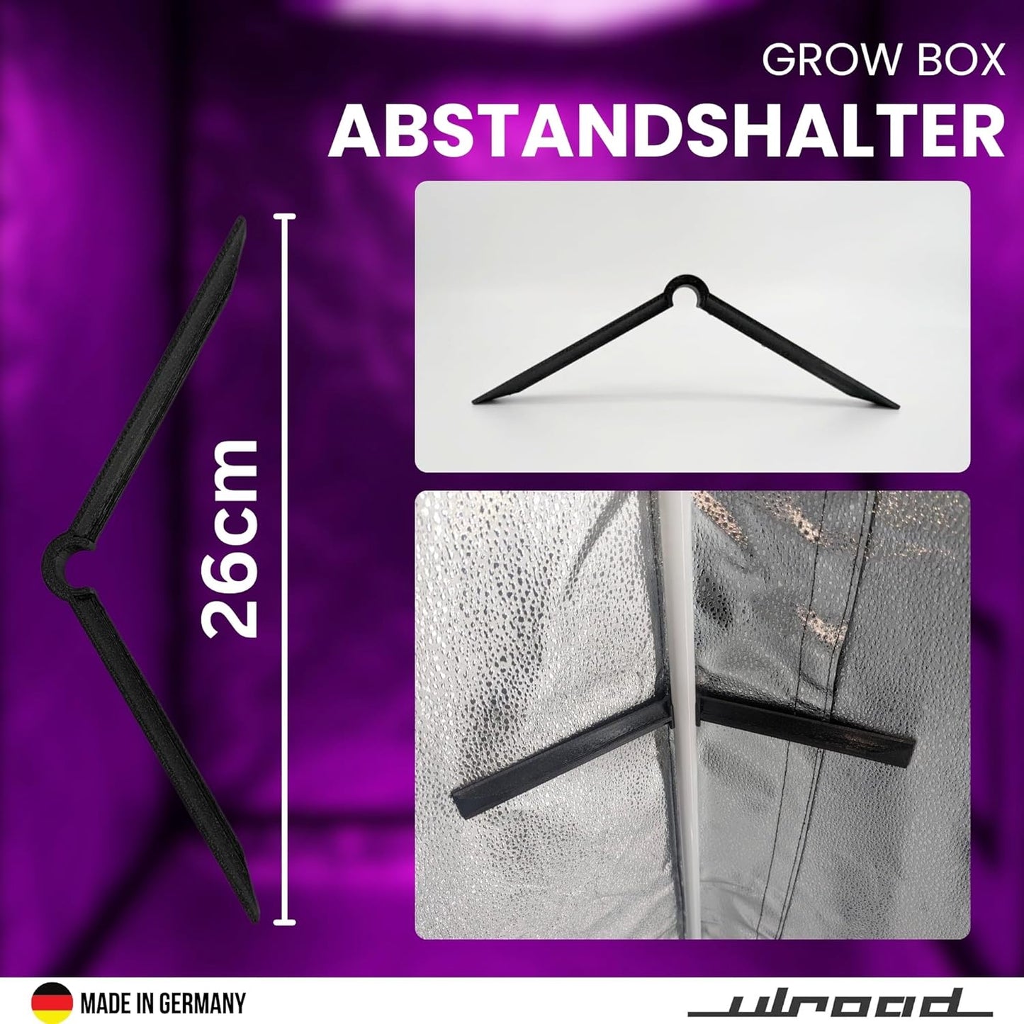 4er-Set Ersatzstangen für Growbox