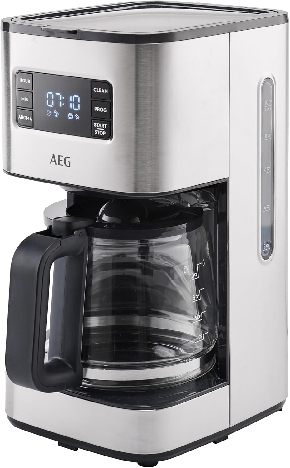 Deli 5 Kaffeemaschine mit Timer und Warmhaltefunktion, Edelstahl