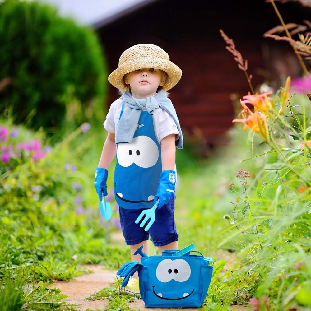 Kinder Gartengeräte Set, 6-teiliges Gartengeräte-Set für Kinder