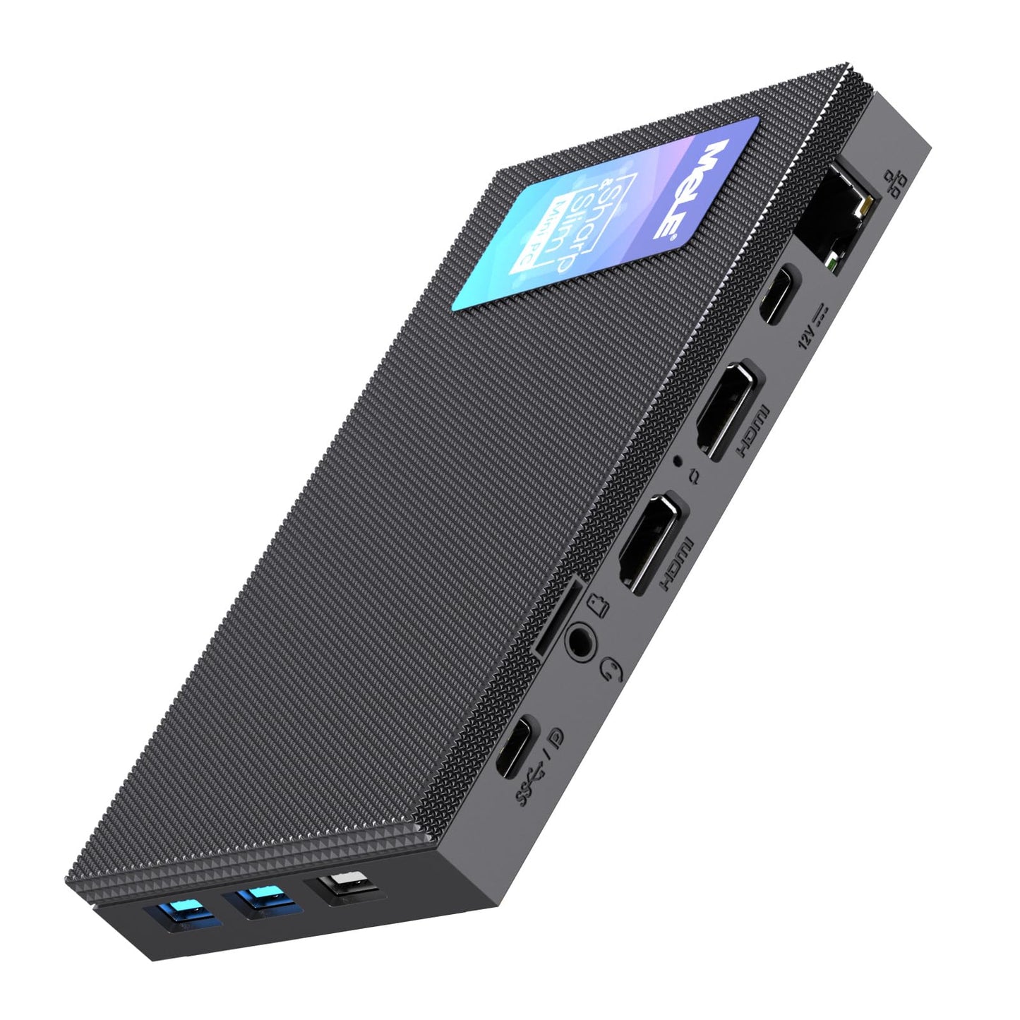 Lüfterloser Mini-PC Quieter4C mit Dreifach-Display, 128 GB, 8.0 GB, Integrierte Grafik, OS