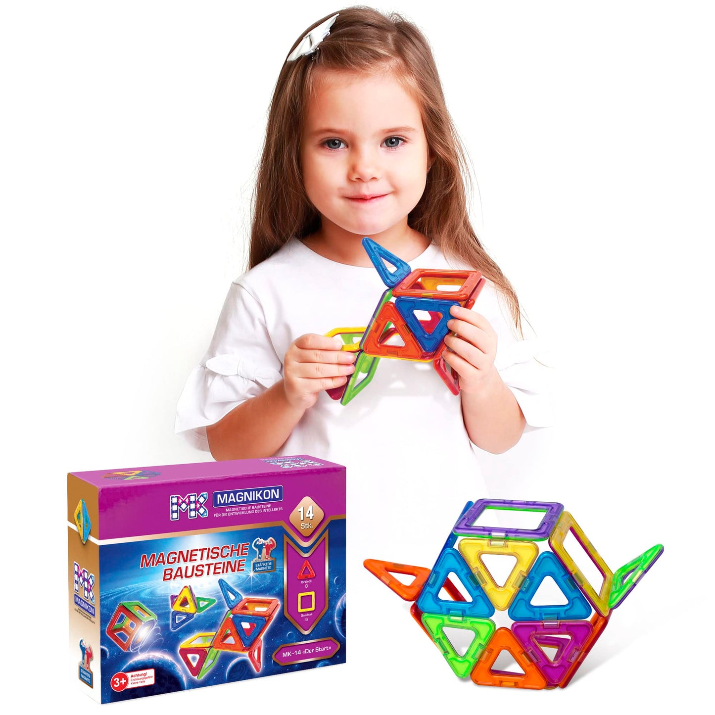 Magnetische Bausteine, MK-14 14teilig